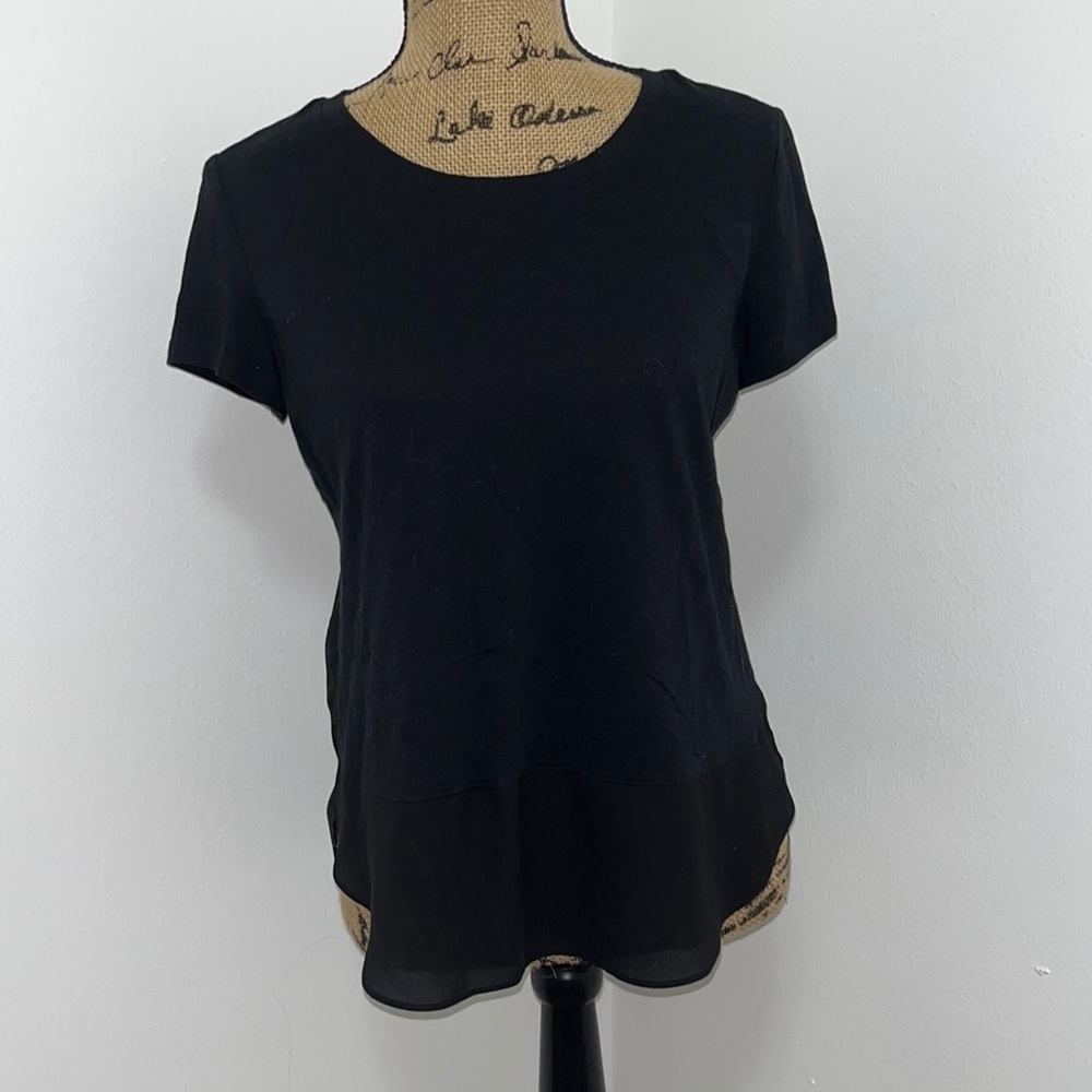 Express Medium Black Short Sleeve Top